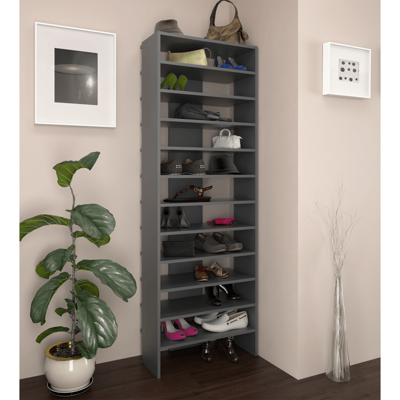 Casa si Gradina - Mobilier - Dulapuri si sifoniere - Dulapuri pantofi - Raft inalt/pantofar, grafit, OSKI - Infinity.ro