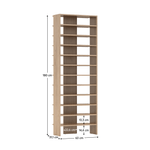 Casa si Gradina - Mobilier - Dulapuri si sifoniere - Dulapuri pantofi - Raft inalt/pantofar, stejar artizanal, OSKI - Infinity.ro