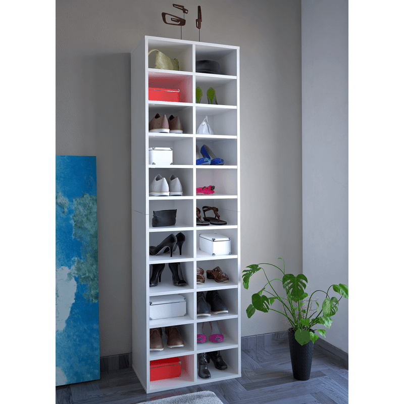 Casa si Gradina - Mobilier - Dulapuri si sifoniere - Dulapuri pantofi - Raft inalt/pantofar, alba, IGNO - Infinity.ro
