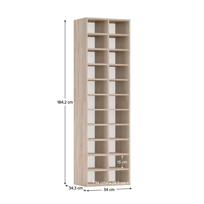 Casa si Gradina - Mobilier - Dulapuri si sifoniere - Dulapuri pantofi - Raft inalt/pantofar, stejar sonoma, IGNO - Infinity.ro