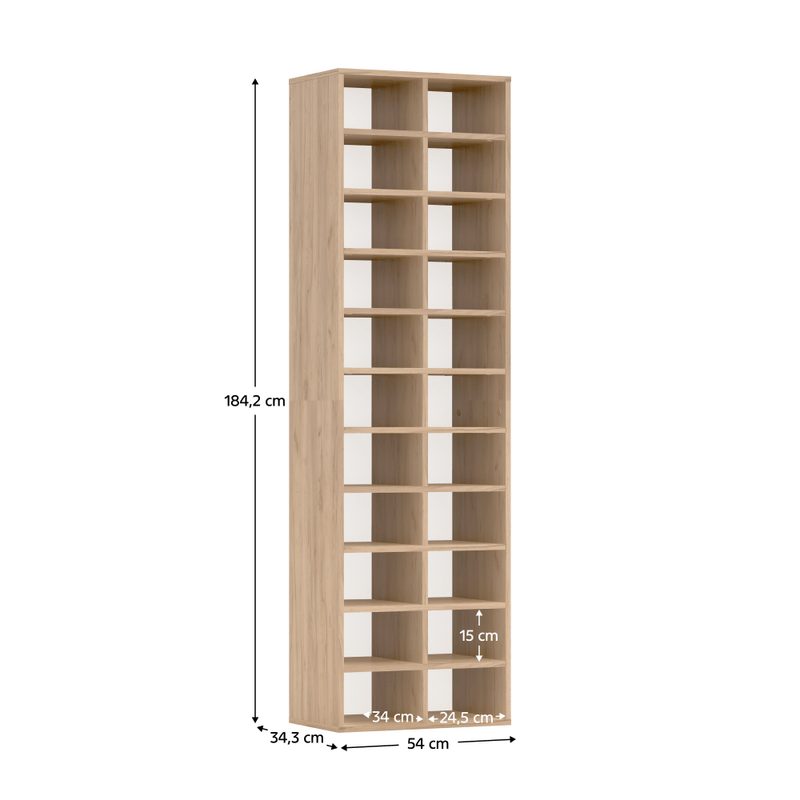 Casa si Gradina - Mobilier - Dulapuri si sifoniere - Dulapuri pantofi - Raft inalt/pantofar, stejar artizanal, IGNO - Infinity.ro