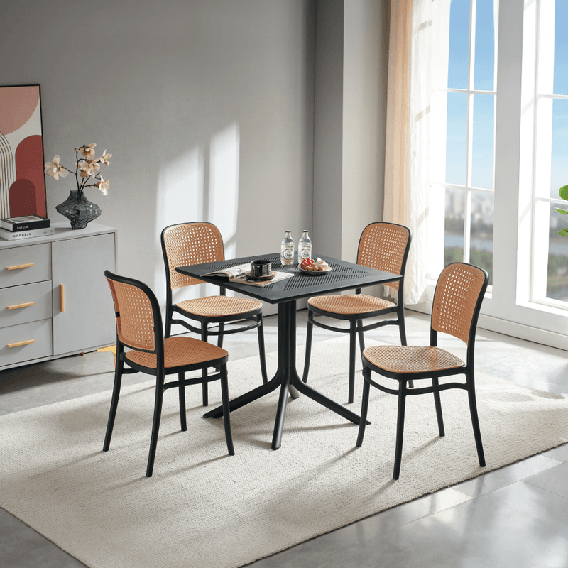 Casa si Gradina - Gradina si terasa - Mobilier exterior - Mese gradina - Masa de gradina, neagra, DENTON NEW - Infinity.ro
