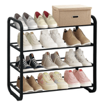 Casa si Gradina - Mobilier - Dulapuri si sifoniere - Dulapuri pantofi - Pantofar, 4 rafturi, negru, FERRUM - Infinity.ro