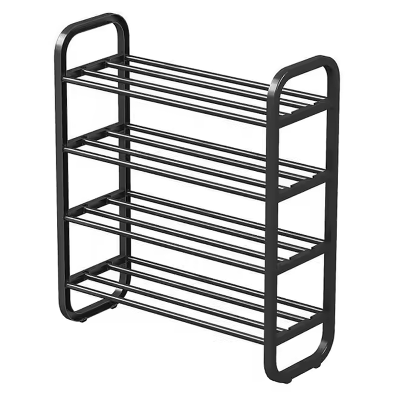 Casa si Gradina - Mobilier - Dulapuri si sifoniere - Dulapuri pantofi - Pantofar, 4 rafturi, negru, FERRUM - Infinity.ro