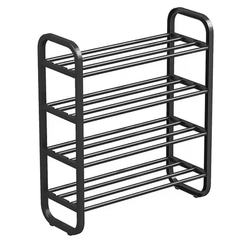 Casa si Gradina - Mobilier - Dulapuri si sifoniere - Dulapuri pantofi - Pantofar, 4 rafturi, negru, FERRUM - Infinity.ro