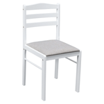 Casa si Gradina - Mobilier - Seturi de mobilier - Seturi mese si scaune - Set de sufragerie 1+4, alb/gri bej, SOMIN - Infinity.ro