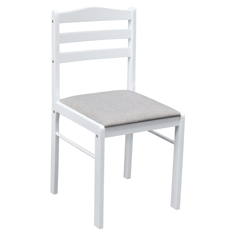 Casa si Gradina - Mobilier - Seturi de mobilier - Seturi mese si scaune - Set de sufragerie 1+4, alb/gri bej, SOMIN - Infinity.ro