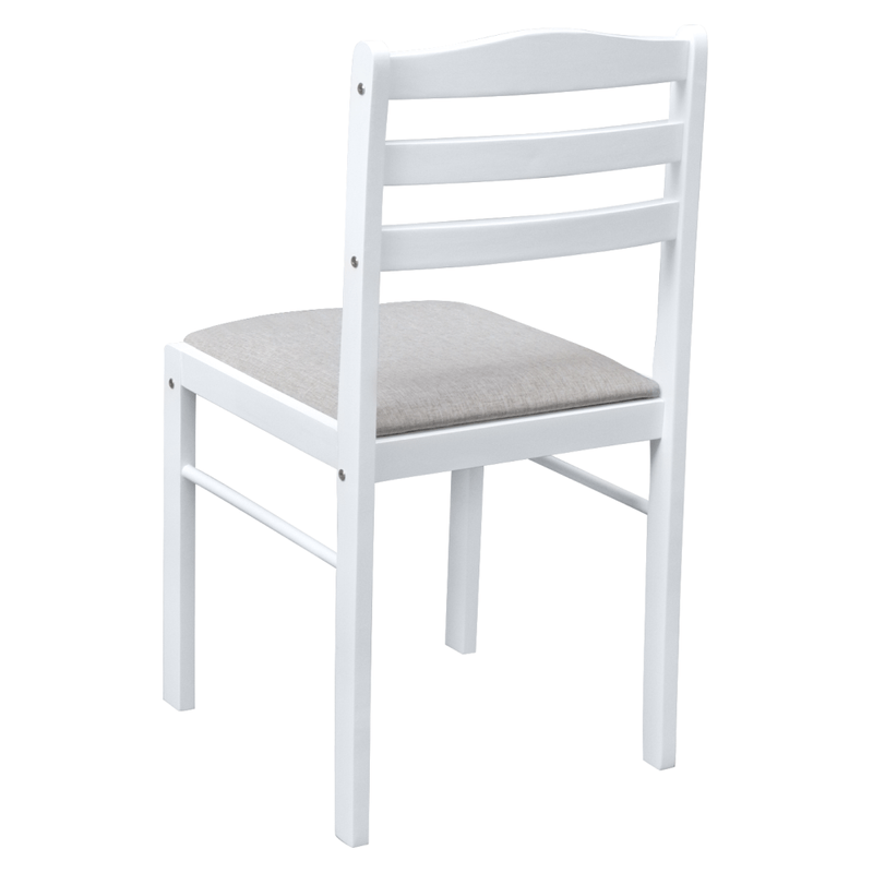 Casa si Gradina - Mobilier - Seturi de mobilier - Seturi mese si scaune - Set de sufragerie 1+4, alb/gri bej, SOMIN - Infinity.ro