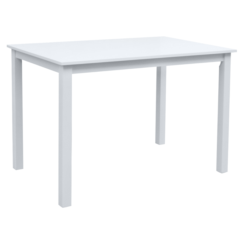 Casa si Gradina - Mobilier - Seturi de mobilier - Seturi mese si scaune - Set de sufragerie 1+4, alb/gri bej, SOMIN - Infinity.ro