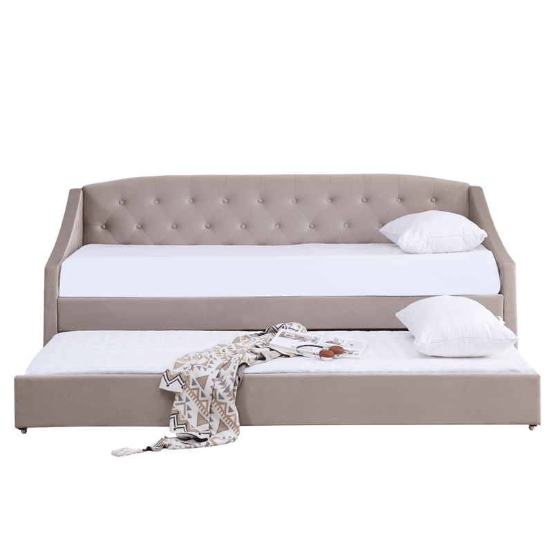 Casa si Gradina - Mobilier - Mobilier copii - Patuturi copii - Pat extensibil, maro-gri Taupe, ALODA - Infinity.ro