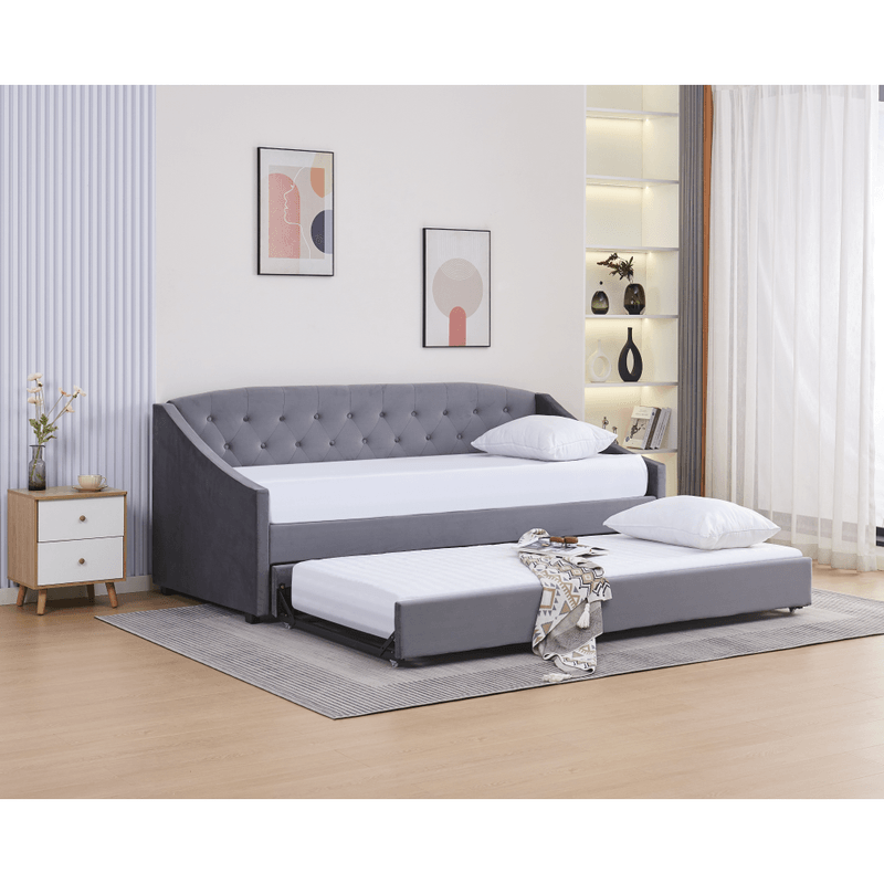 Casa si Gradina - Mobilier - Mobilier copii - Patuturi copii - Pat extensibil, gri, ALODA - Infinity.ro