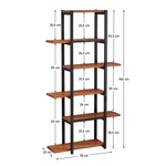 Casa si Gradina - Mobilier - Biblioteci si rafturi - Etajere - Raft, negru/lemn rustic, LEMY - Infinity.ro
