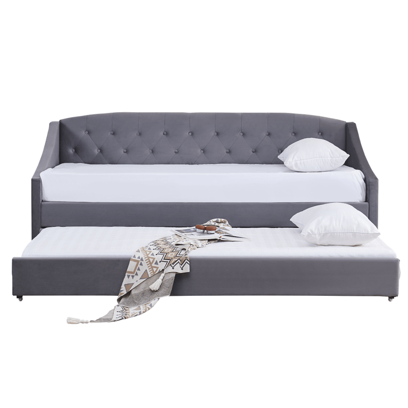 Casa si Gradina - Mobilier - Mobilier copii - Patuturi copii - Pat extensibil, gri, ALODA - Infinity.ro