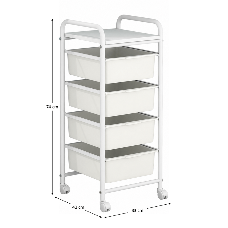 Casa si Gradina - Mobilier - Biblioteci si rafturi - Etajere - Raft mobil, alb, SUFIK - Infinity.ro