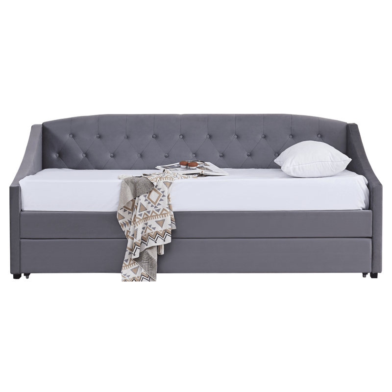 Casa si Gradina - Mobilier - Mobilier copii - Patuturi copii - Pat extensibil, gri, ALODA - Infinity.ro