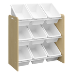 Casa si Gradina - Mobilier - Mobilier copii - Mobilier camera copiilor - Organizator/raft pentru jucarii, natural/alb, BOIS - Infinity.ro