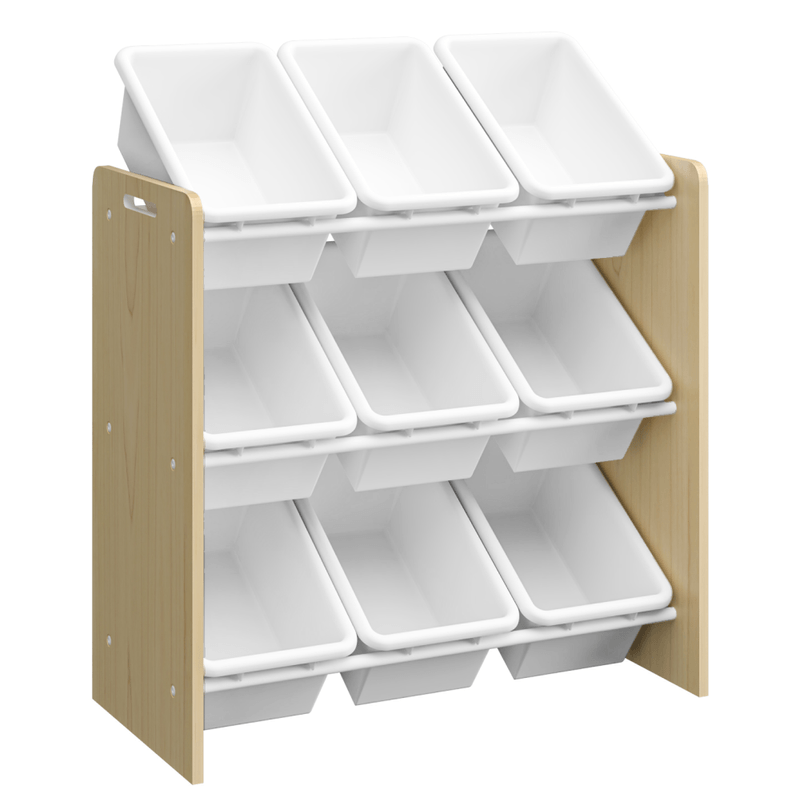 Casa si Gradina - Mobilier - Mobilier copii - Mobilier camera copiilor - Organizator/raft pentru jucarii, natural/alb, BOIS - Infinity.ro