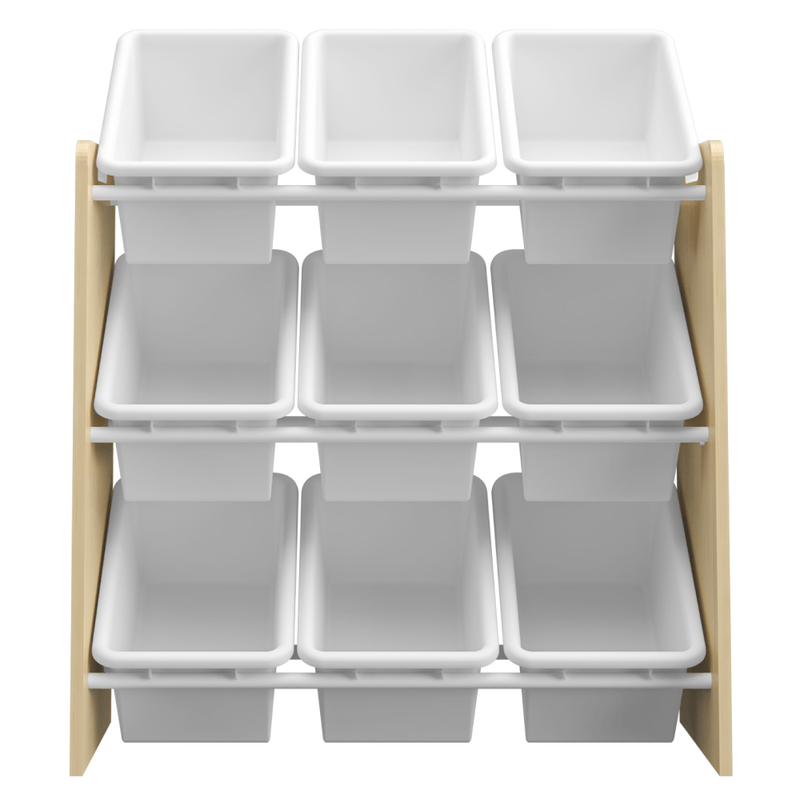 Casa si Gradina - Mobilier - Mobilier copii - Mobilier camera copiilor - Organizator/raft pentru jucarii, natural/alb, BOIS - Infinity.ro