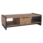 Casa si Gradina - Mobilier - Mese si birouri - Masute de cafea - Masuta de cafea, stejar wotan/negru, AMONI 1S - Infinity.ro