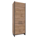 Casa si Gradina - Mobilier - Biblioteci si rafturi - Etajere - Raft, stejar wotan/negru, AMONI 2D - Infinity.ro