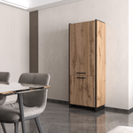 Casa si Gradina - Mobilier - Biblioteci si rafturi - Etajere - Raft, stejar wotan/negru, AMONI 2D - Infinity.ro