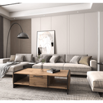 Casa si Gradina - Mobilier - Mese si birouri - Masute de cafea - Masuta de cafea, stejar wotan/negru, AMONI 1S - Infinity.ro