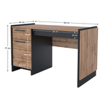 Casa si Gradina - Mobilier - Mese si birouri - Birouri - Masa PC 130, stejar wotan/negru, AMONI 1D1S - Infinity.ro