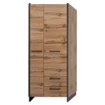 Casa si Gradina - Mobilier - Dulapuri si sifoniere - Dulapuri - Dulap, stejar wotan/negru, AMONI 2D2S/45 - Infinity.ro
