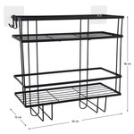 Casa si Gradina - Mobilier - Mobilier baie - Etajere baie - Organizator pentru baie, negru, SABRINA - Infinity.ro