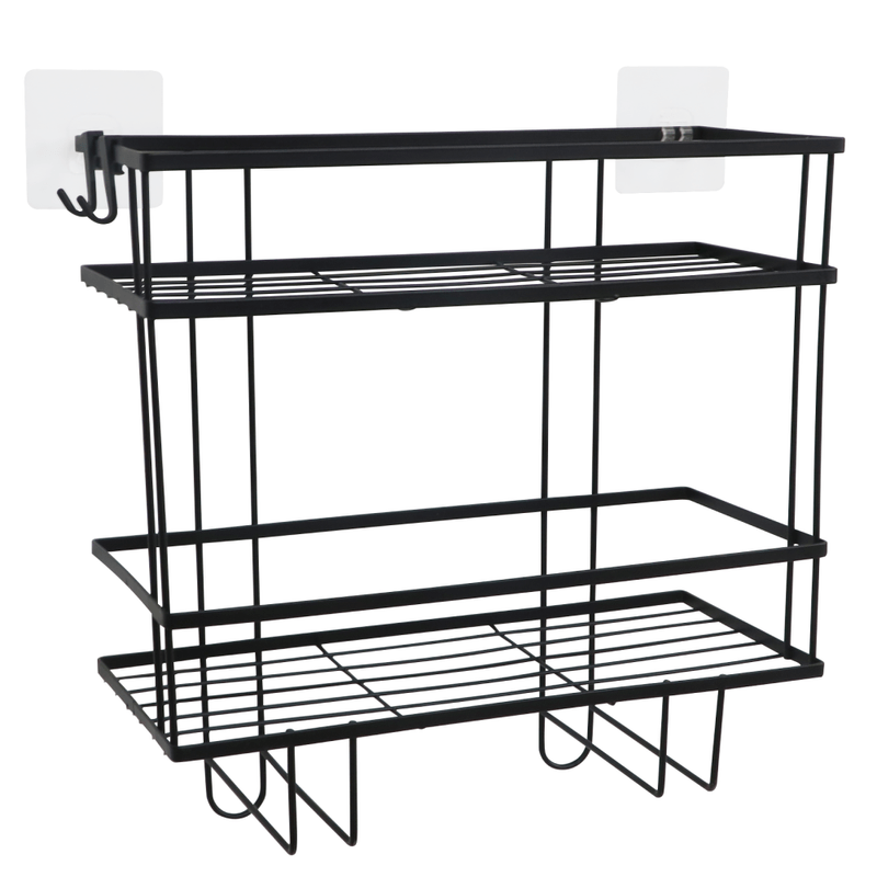 Casa si Gradina - Mobilier - Mobilier baie - Etajere baie - Organizator pentru baie, negru, SABRINA - Infinity.ro