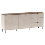 Casa si Gradina - Mobilier - Comode si corpuri - Comode - Comoda, casmir/stejar castello, EYCO 2D3S - Infinity.ro