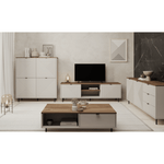 Casa si Gradina - Mobilier - Comode si corpuri - Comode - Masuta TV, casmir/stejar castello, EYCO 2D/180 - Infinity.ro