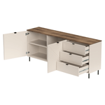 Casa si Gradina - Mobilier - Comode si corpuri - Comode - Comoda, casmir/stejar castello, EYCO 2D3S - Infinity.ro