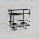 Casa si Gradina - Mobilier - Mobilier baie - Etajere baie - Organizator pentru baie, negru, SABRINA - Infinity.ro