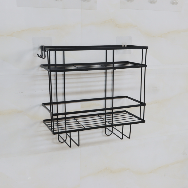 Casa si Gradina - Mobilier - Mobilier baie - Etajere baie - Organizator pentru baie, negru, SABRINA - Infinity.ro