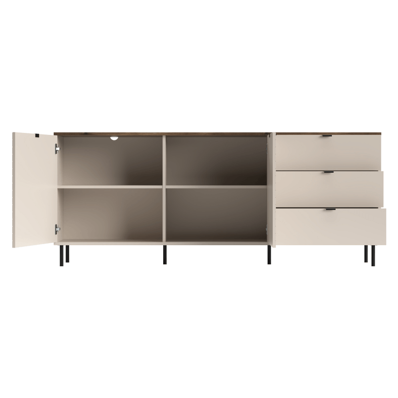 Casa si Gradina - Mobilier - Comode si corpuri - Comode - Comoda, casmir/stejar castello, EYCO 2D3S - Infinity.ro