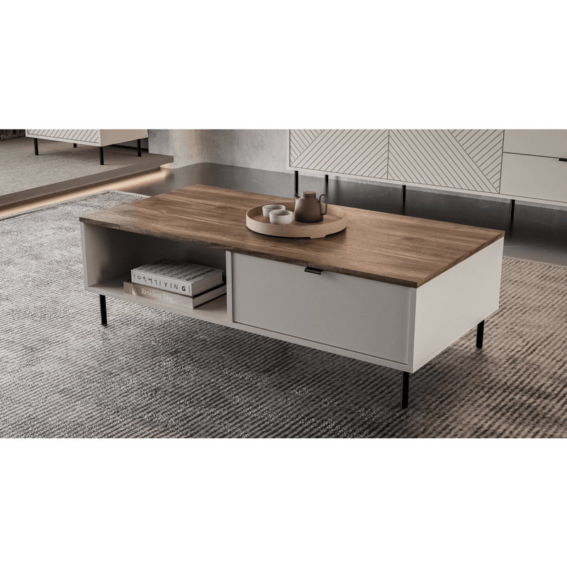 Casa si Gradina - Mobilier - Mese si birouri - Masute de cafea - Masuta de cafea, casmir/stejar castello, EYCO 2S/110 - Infinity.ro