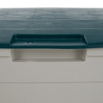 Casa si Gradina - Gradina si terasa - Mobilier exterior - Dulapuri si lazi depozitare exterior - Cutie de depozitare pentru gradina, gri/verde, KORTEZ - Infinity.ro