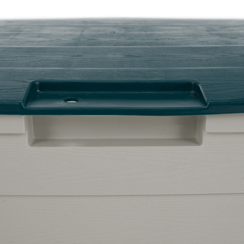 Casa si Gradina - Gradina si terasa - Mobilier exterior - Dulapuri si lazi depozitare exterior - Cutie de depozitare pentru gradina, gri/verde, KORTEZ - Infinity.ro