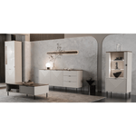 Casa si Gradina - Mobilier - Comode si corpuri - Corpuri bucatarie - Vitrina, casmir/stejar castello, EYCO 1D1W - Infinity.ro