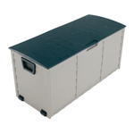 Casa si Gradina - Gradina si terasa - Mobilier exterior - Dulapuri si lazi depozitare exterior - Cutie de depozitare pentru gradina, gri/verde, KORTEZ - Infinity.ro