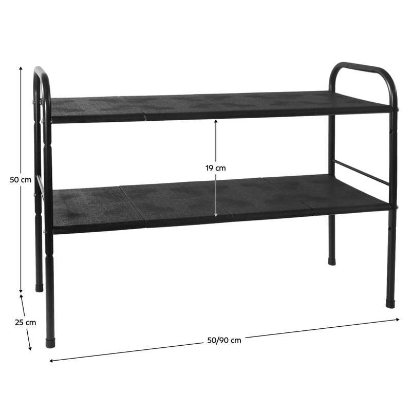 Casa si Gradina - Mobilier - Biblioteci si rafturi - Etajere - Raft ajustabil, negru, SOMER - Infinity.ro