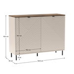 Casa si Gradina - Mobilier - Comode si corpuri - Comode - Comoda, casmir/stejar castello, EYCO 2D - Infinity.ro