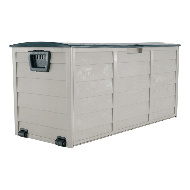 Casa si Gradina - Gradina si terasa - Mobilier exterior - Dulapuri si lazi depozitare exterior - Cutie de depozitare pentru gradina, gri/verde, KORTEZ - Infinity.ro