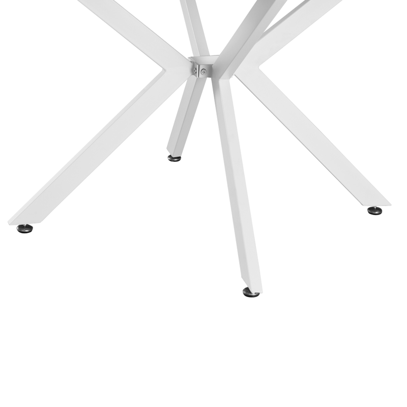 Casa si Gradina - Mobilier - Mese si birouri - Mese bucatarie si dining - Masa extensibila de dining, alba, 100x100-140x75 cm, ABERO TIP 1 - Infinity.ro