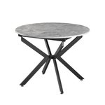 Casa si Gradina - Mobilier - Mese si birouri - Mese bucatarie si dining - Masa extensibila de dining, beton/neagra, 100x100-140x75 cm, ABERO TIP 1 - Infinity.ro