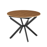 Casa si Gradina - Mobilier - Mese si birouri - Mese bucatarie si dining - Masa extensibila de dining, stejar deschis/neagra, 100x100-140x75 cm, ABERO TIP 1 - Infinity.ro