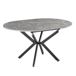 Casa si Gradina - Mobilier - Mese si birouri - Mese bucatarie si dining - Masa extensibila de dining, beton/neagra, 100x100-140x75 cm, ABERO TIP 1 - Infinity.ro