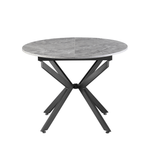 Casa si Gradina - Mobilier - Mese si birouri - Mese bucatarie si dining - Masa extensibila de dining, beton/neagra, 100x100-140x75 cm, ABERO TIP 1 - Infinity.ro