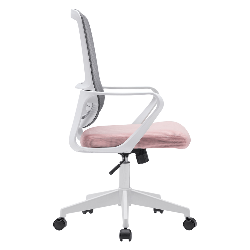Casa si Gradina - Mobilier - Scaune si fotolii - Scaune - Scaun de birou, roz/gri/alb, SALOMO TIP 1 - Infinity.ro